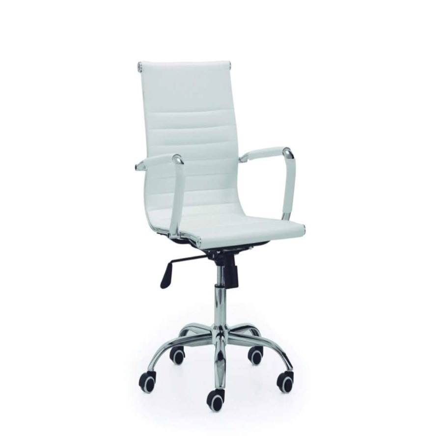 silla de escritorio moderna color blanco