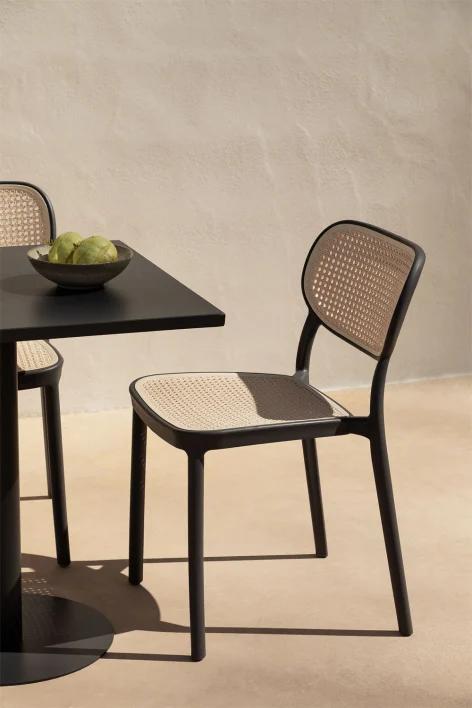 Silla de jardín apilable en polipropileno Omara
