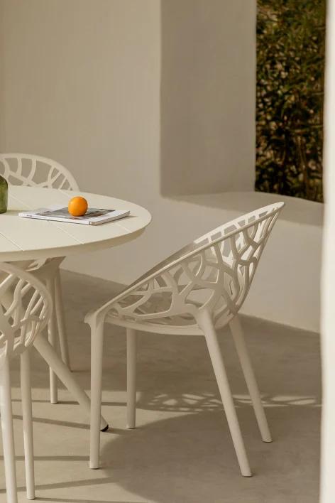Silla de jardín apilable en polipropileno Ores